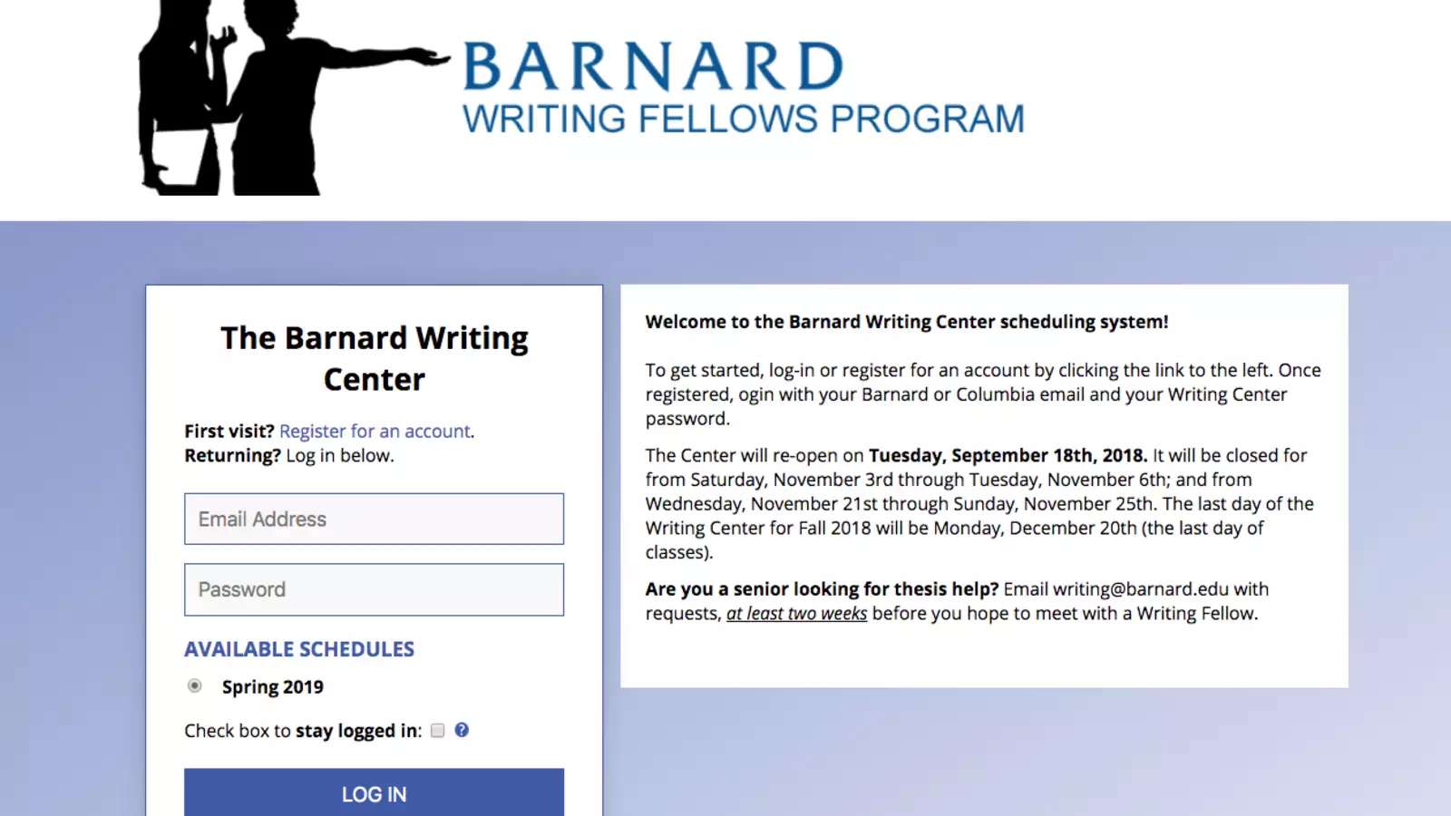 Writing Center Home Page