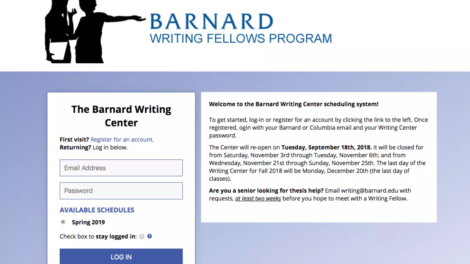 Writing Center Home Page